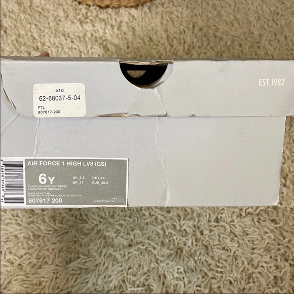 ❗️SOLD❗️Nike Air Force 1 High LV8 3 Shoes in Wheat/Gum Light Brown - Picture 12 of 12